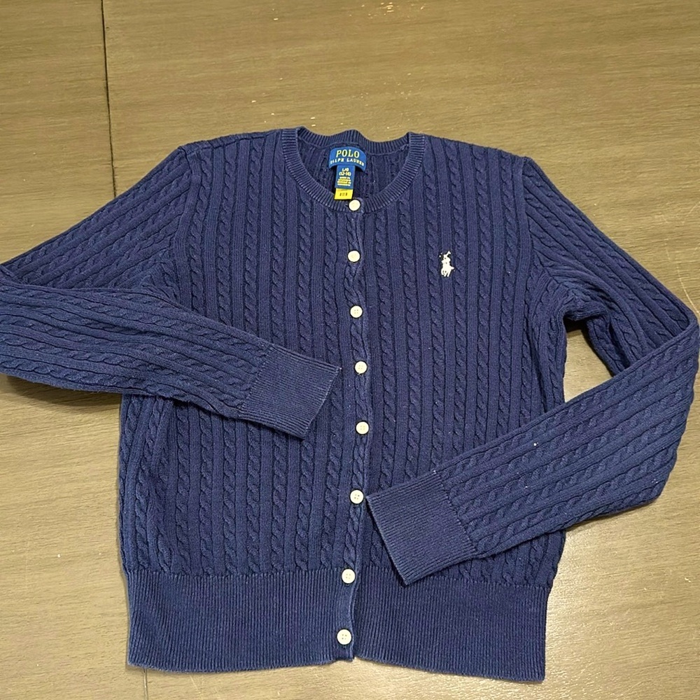 Ralph Lauren girls cable-knit sweater size 12-14